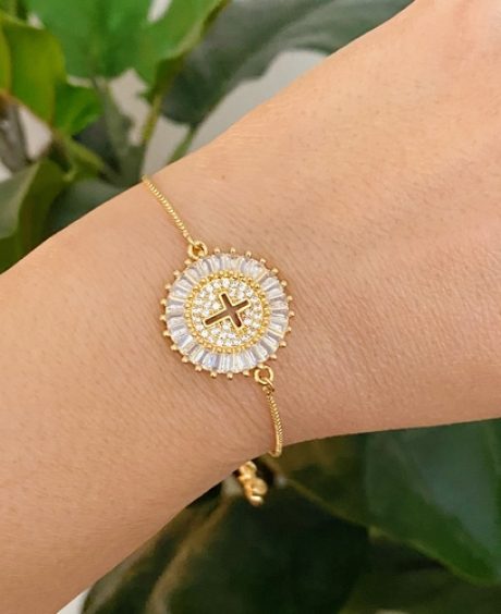 Mesmerized By The Cross Slide Bracelet