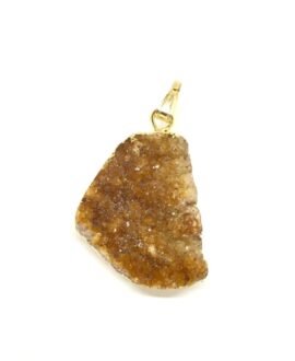 Orange Citrine Cluster Pendant