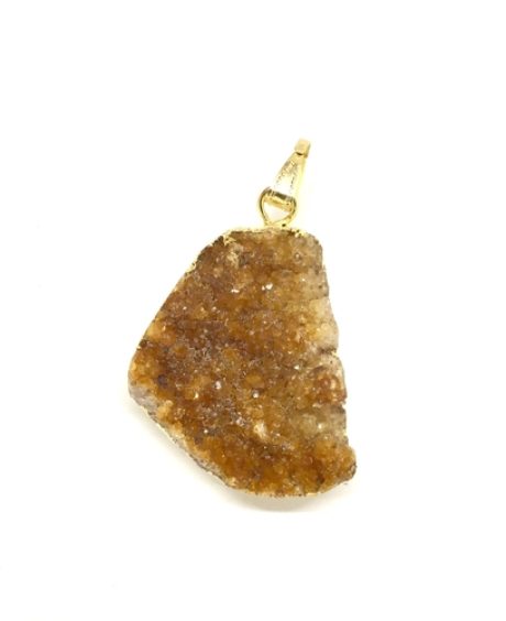 Orange Citrine Cluster Pendant