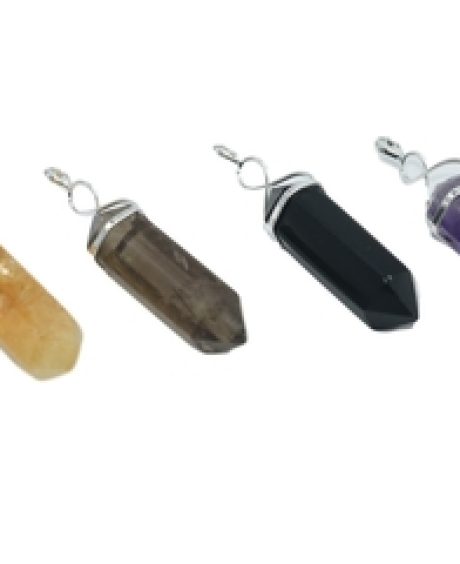 Swirl Top Double Terminated Pendant