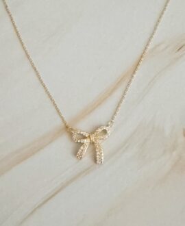 Simply Shine Bow Necklace