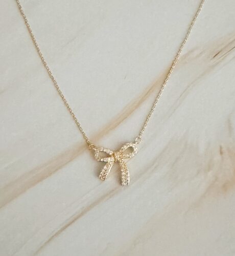 Simply Shine Bow Necklace