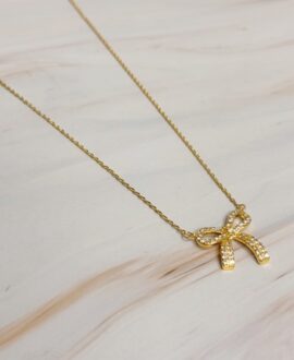 Simply Shine Bow Necklace