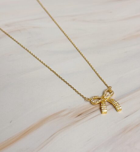 Simply Shine Bow Necklace