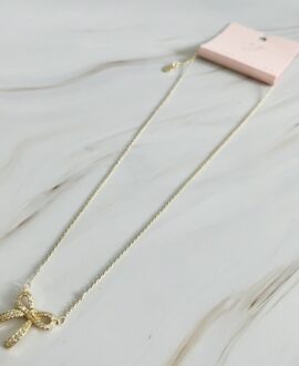Simply Shine Bow Necklace
