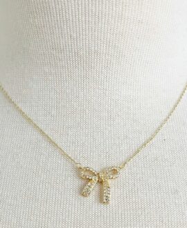 Simply Shine Bow Necklace