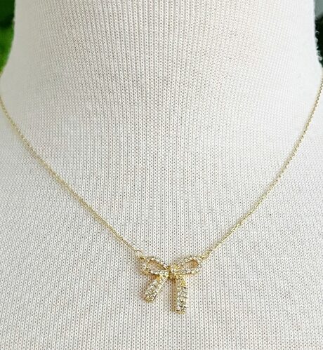 Simply Shine Bow Necklace
