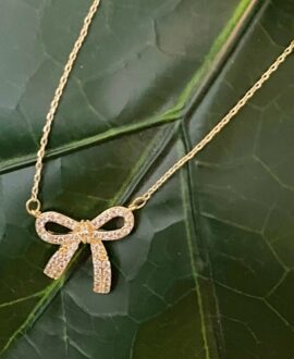 Simply Shine Bow Necklace
