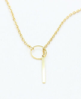 Adjustable Circle Stick Necklace