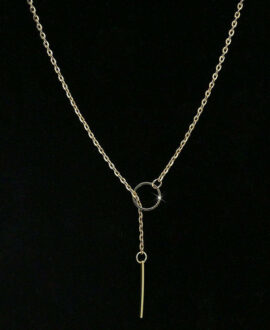 Adjustable Circle Stick Necklace