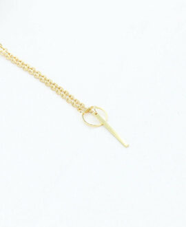 Adjustable Circle Stick Necklace