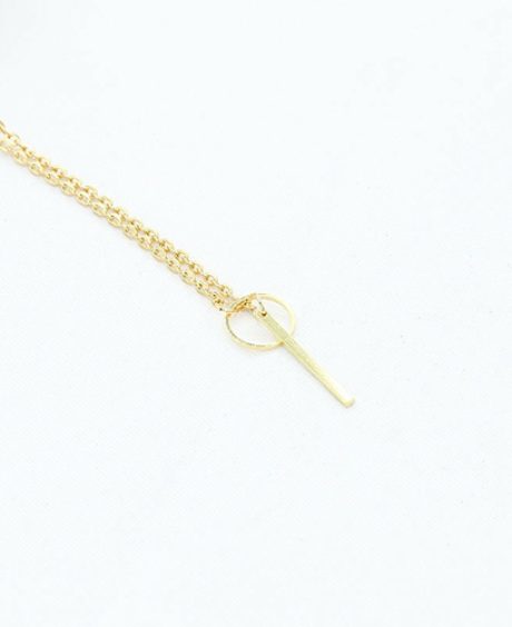 Adjustable Circle Stick Necklace