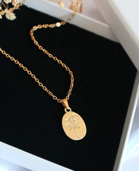 “Bouquet de Roses” 24K Classy Floral Necklace