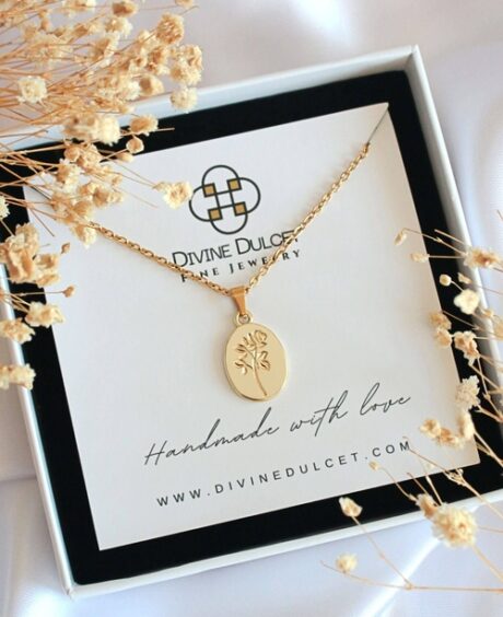 “Bouquet de Roses” 24K Classy Floral Necklace