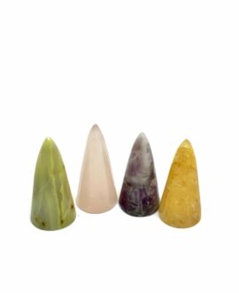 Natural Gemstone Pendulum Set of 4